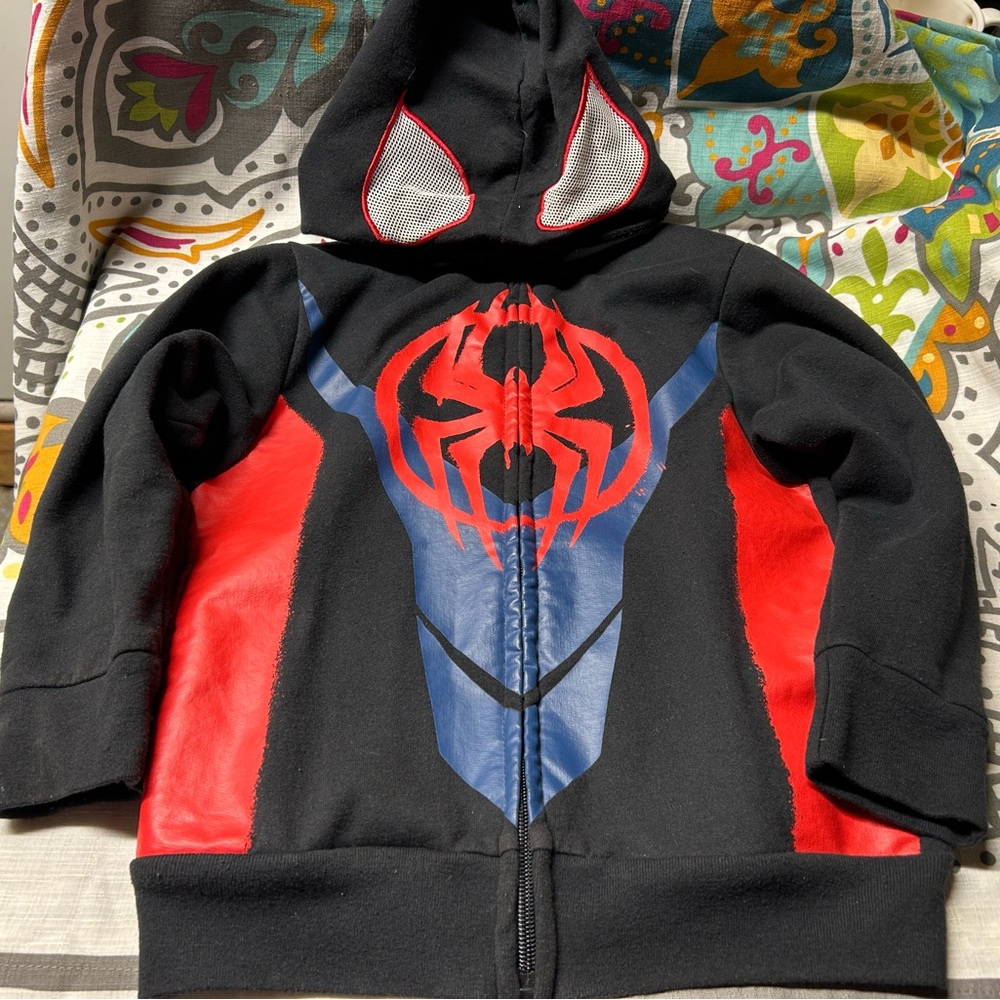 Kids Black and Red Spider Hoodie